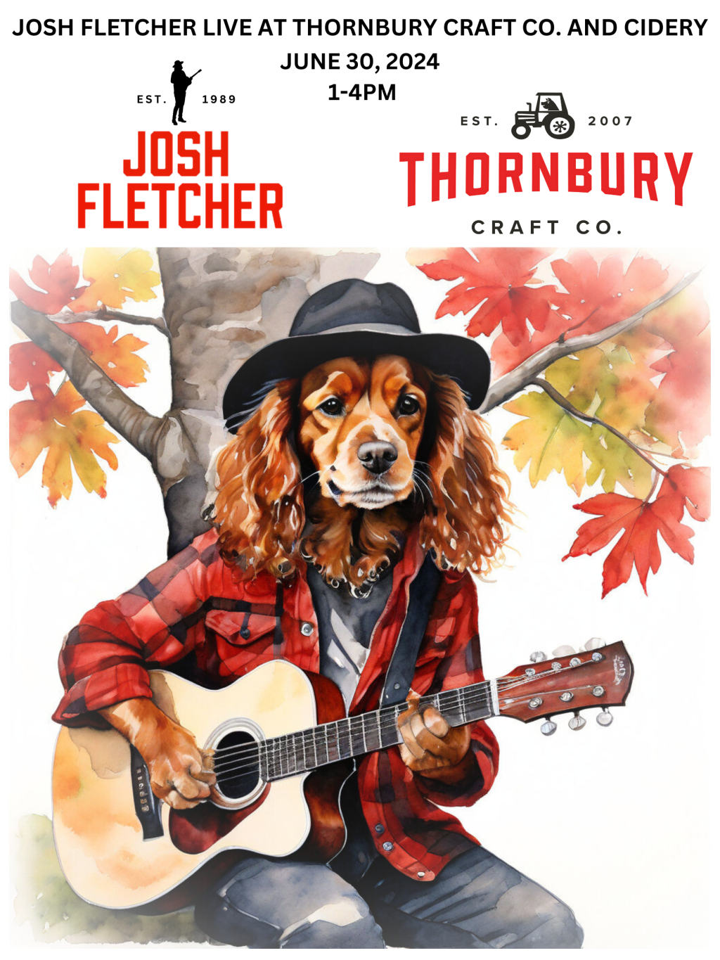 Live at Thornbury Craft Co. June 30, 2024.&nbsp;1-4PM.