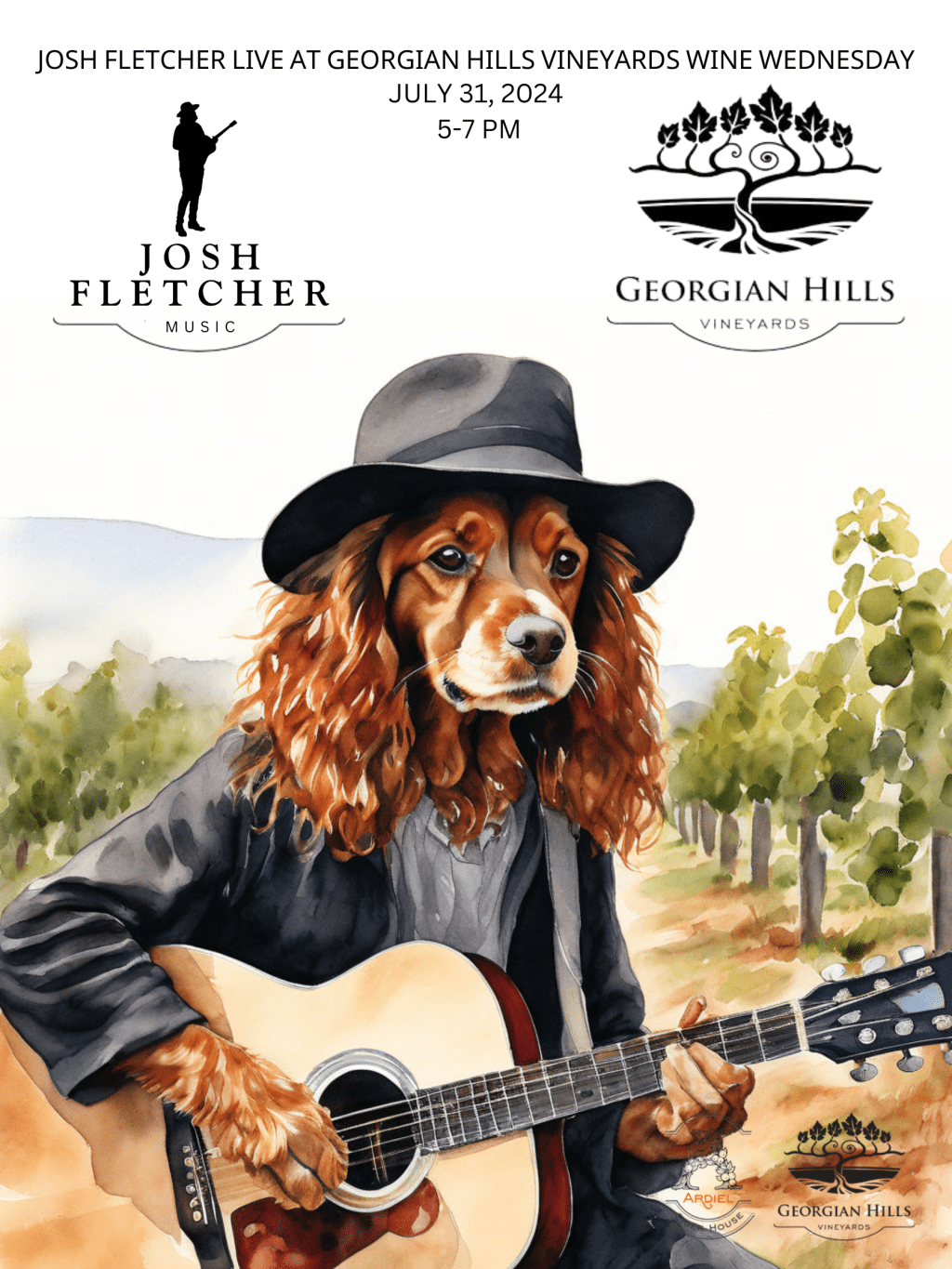 Live at Georgian Hills Vineyards. July 31, 2024.&nbsp;5-7PM.