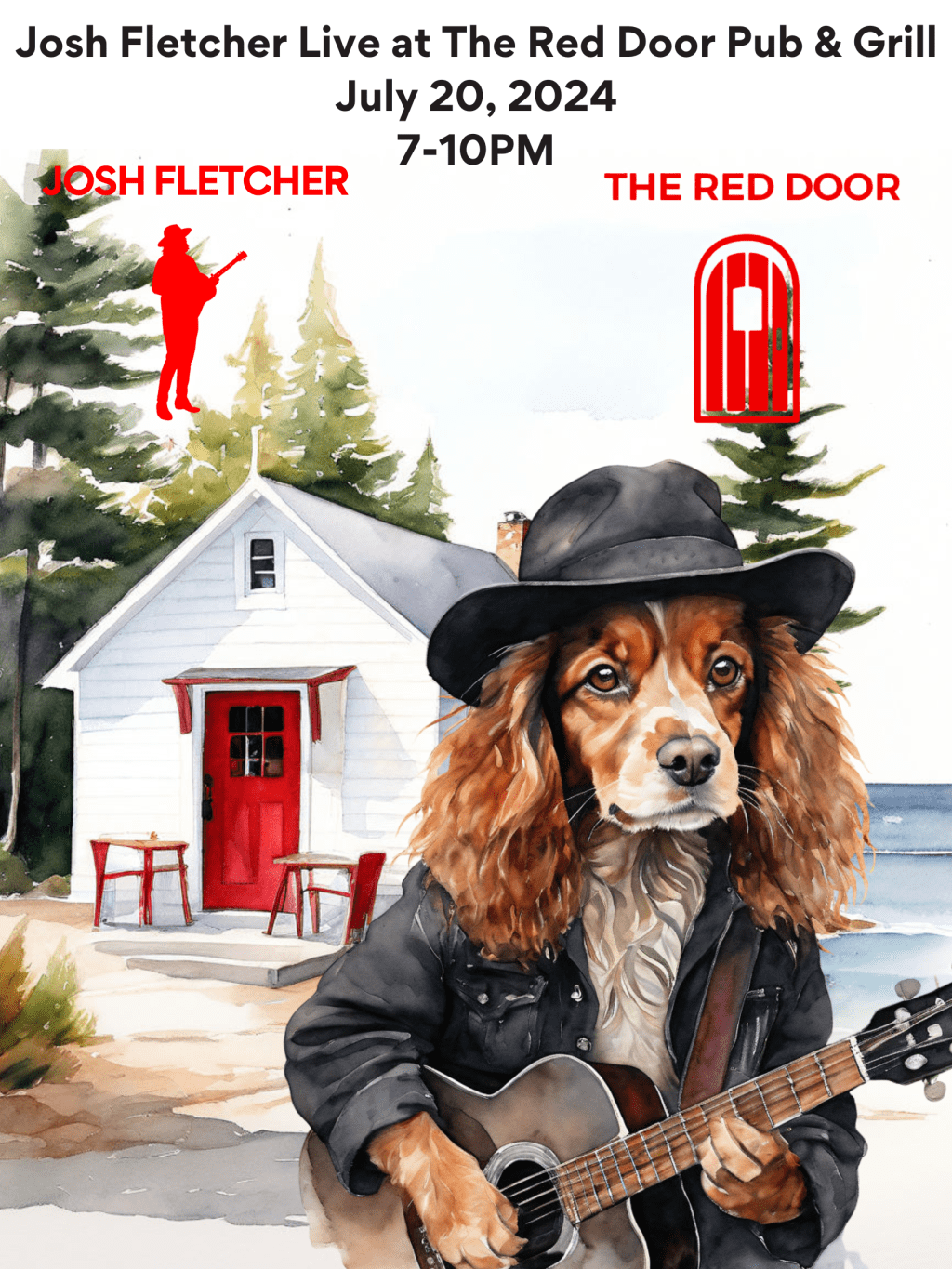 Live at The Red Door Pub & Grill. July 20, 2024.&nbsp;7-10PM.