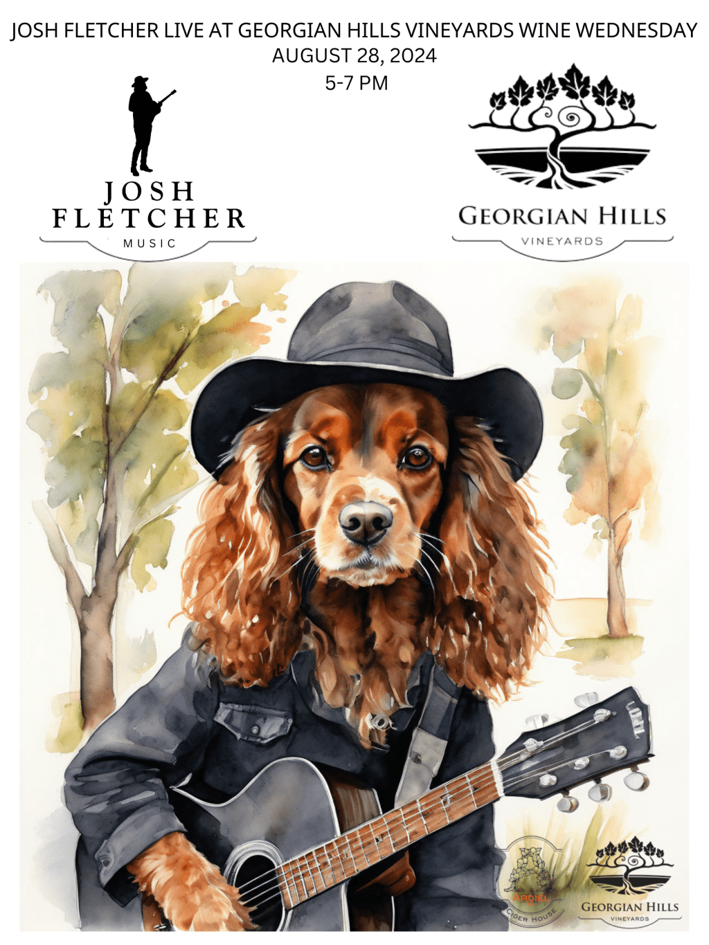 Live at Georgian Hills Vineyards. August 28, 2024.&nbsp;5-7PM.